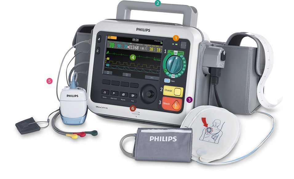 Philips Efficia DFM100 defibrillator / monitor