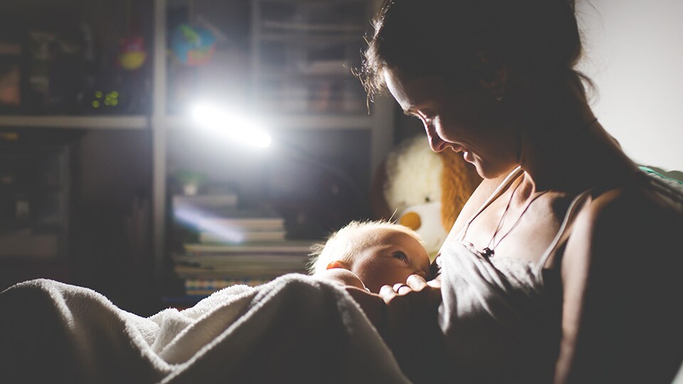 Breastfeeding at night