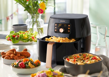 برامج الطاهي الذكي لتحضير الأطباق الرائجة، Airfryer بتقنية rapid