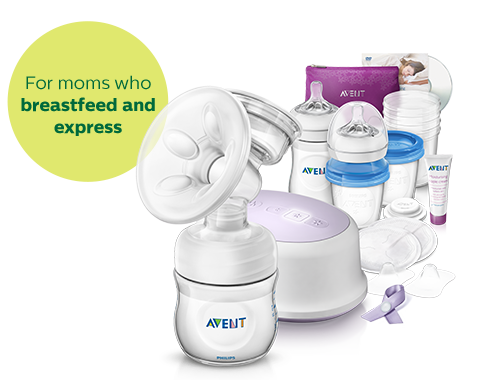 Breast Feeding Essentials: Breast Pump, Bottle, Storage Philips Avent