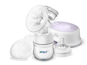 شافطة حليب الأم الكهربائية الأحادية وحلمات من Philips Avent