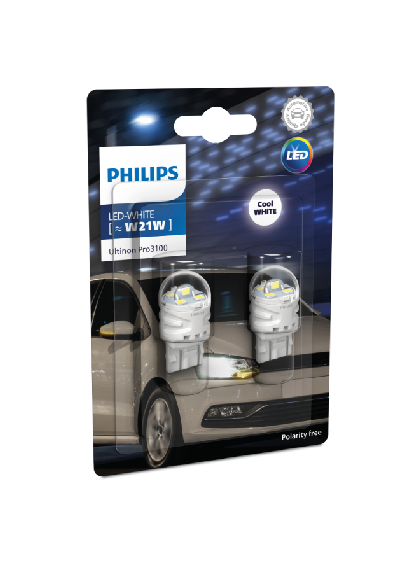 PHILIPS 11066ULR 12V W21/5W LED RED LIGHT side car lamp AUTO light 7515  12066