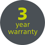 3 years warranty icon