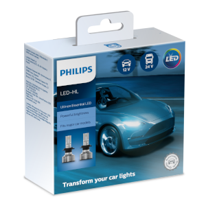 Philips Ultinon Pro9000 LED H1 H4 H7 H8 H11 H16 HIR2 HB3 HB4 Car Headlight  9005 9006 9012 5800K White 250% Bright Auto Lamps 2x