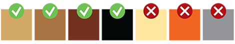 Skin tone table