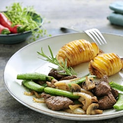 Teriyaki Steak With Hasselback Potatoes | Philips